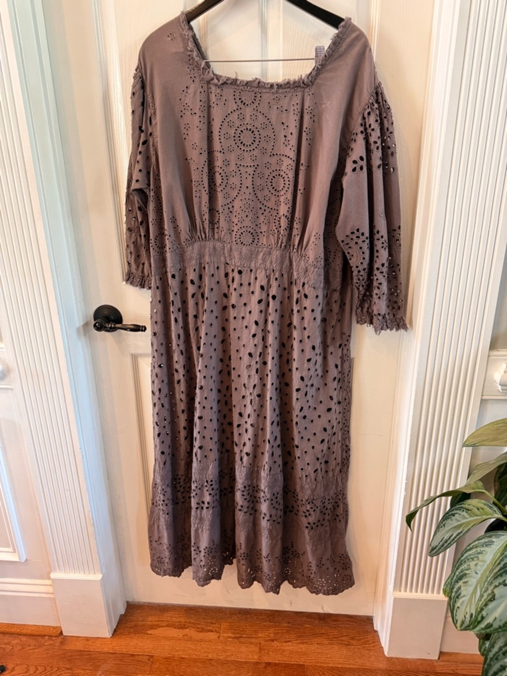 Magnolia Pearl Ozzy Eyelet Cotton Midi Dress